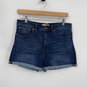 Madewell High-Rise Denim Cutoff Shorts in Danny Wash AJ240 Women's Size 30